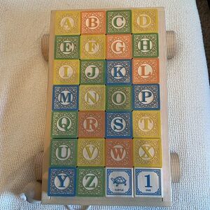 Uncle Goose Classic Alphabet Blocks with Wagon